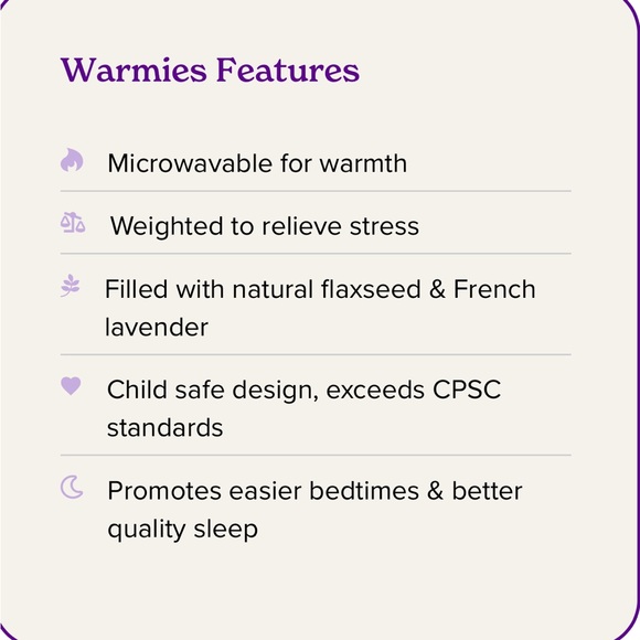 🦇💜Purple Wing Bat Warmies - Picture 6 of 6